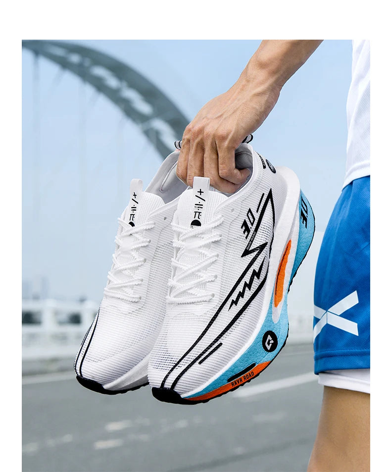 Running Shoes Speciality Men Marathon Sports Carbon Board Breathable Ultralight Women Comfy Athletic Cushion Stability Sneakers