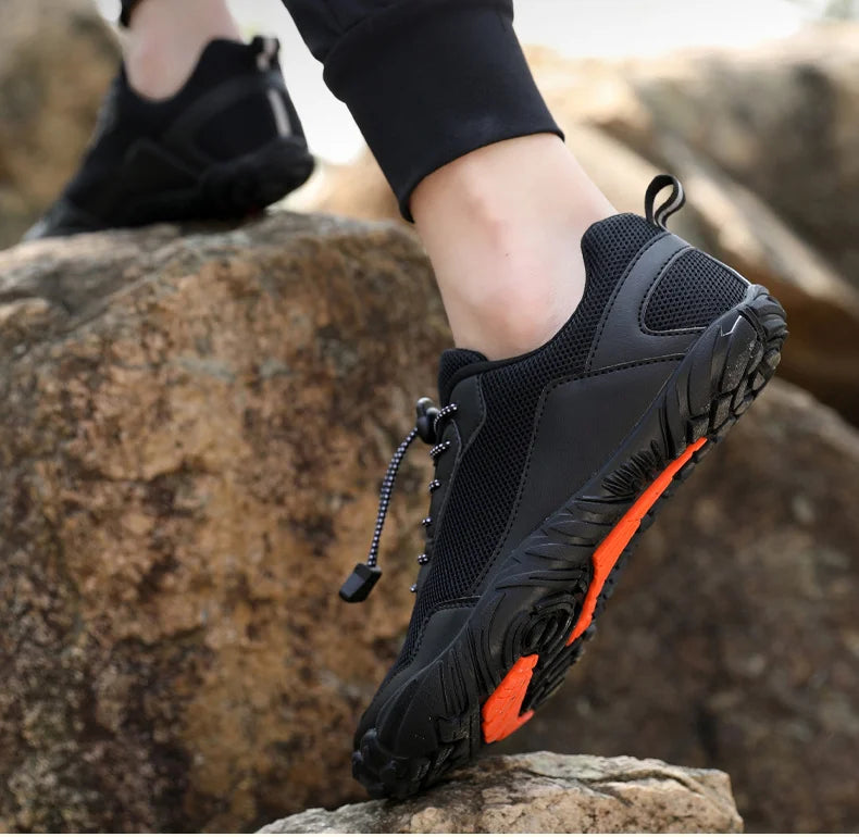 Men's Barefoot Hiking Shoes Breathable Outdoor Sports Climbing Shoes Trekking Sneakers Non-Slip Comfortable Men's Casual Jogging Footwear