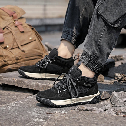 2025 Autumn High-Quality Men's Casual Shoes Versatile Trendy Outdoor Wear-Resistant Hiking Shoes Lightweight Soft Sports Shoes