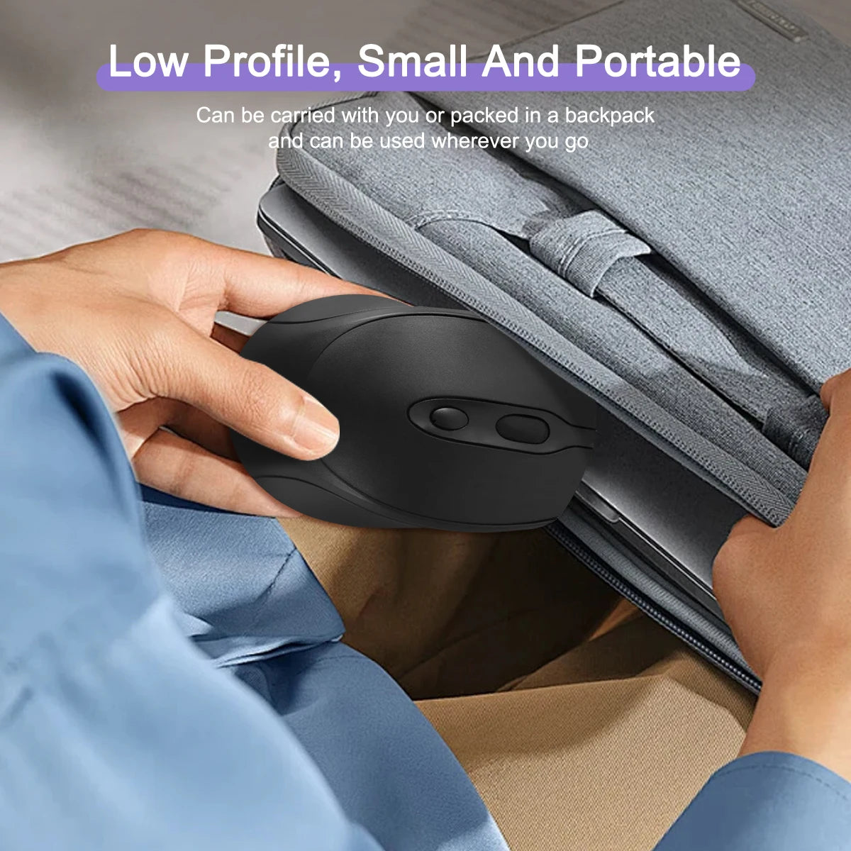 Bluetooth-Compatible Wireless Mouse 2.4G Rechargeable Wireless Computer Mouse USB Silent Gamer Mice for PC Laptop Macbook Tablet