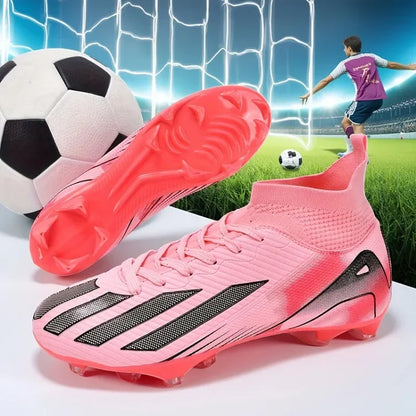 New Men's Football Boots Adult Soccer Field Shoes Teenager Sports Cleats Outdoor Grass Training Boots High-Quality Sneakers