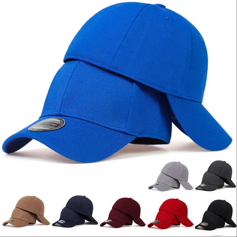 High Quality Baseball Cap Man Fitted Closed Full Cap Mesh Cap Outdoor Breathable Sports Cotton Sun Male Trucker Hat Gorras Hombre