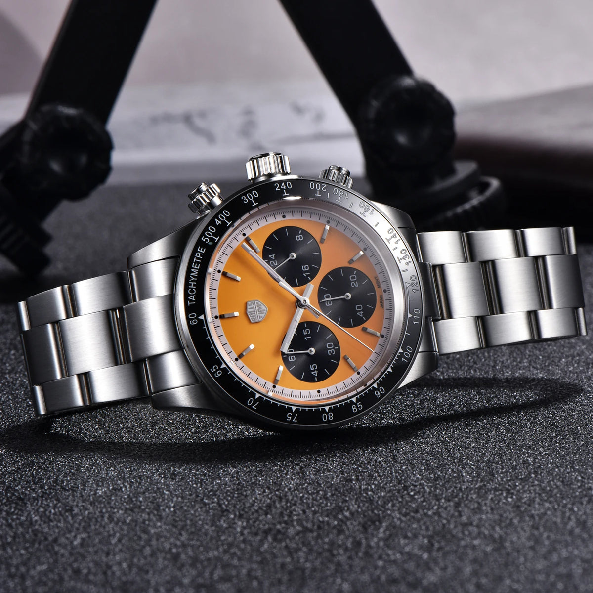 Herrenuhr RollsTimi – Luxuriöser Quarz-Chronograph, Saphirglas mit Antireflexbeschichtung, wasserdicht, leuchtend – Geschenkidee für Herren