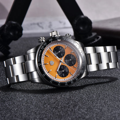 Herrenuhr RollsTimi – Luxuriöser Quarz-Chronograph, Saphirglas mit Antireflexbeschichtung, wasserdicht, leuchtend – Geschenkidee für Herren