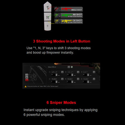 A4TECH Bloody A91 Gaming Mouse, 4000 DPI, Drag Click, 1000HZ, 6666FPS, 8 Buttons, Metal X' Glide Armor Boot, Over 20 million clicks