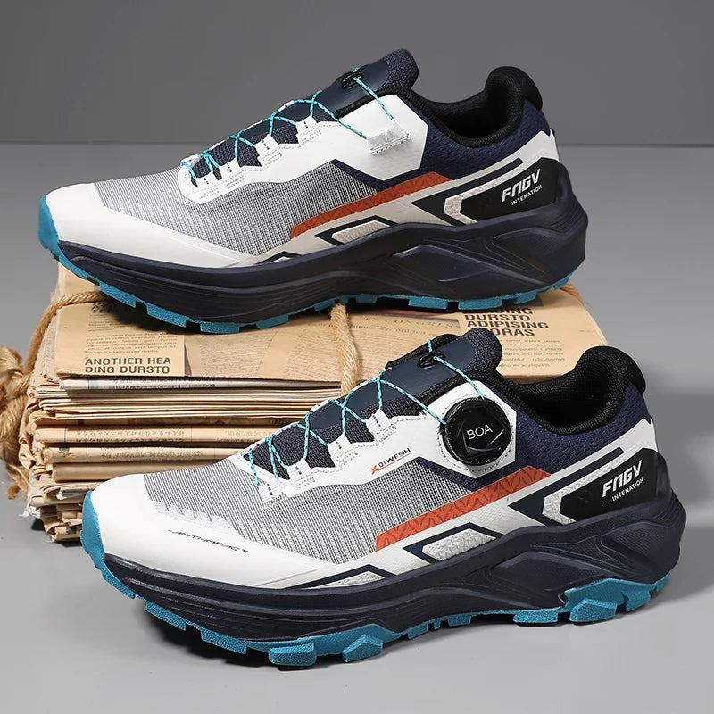 Frühlings- & Sommer-Laufschuhe für Herren – Outdoor-Wanderschuhe, abriebfeste Trailschuhe mit BOA-Verschluss, atmungsaktiver Sport- & Freizeitstil