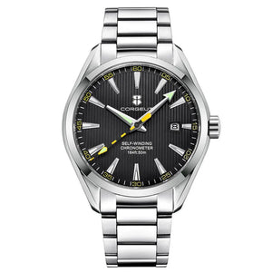 Luxury NH35 Movt Corgeut 41mm Man Sport Clock Automatic Relogio Masculino Mechanical Wristwatch Sapphire Steel Band Men's Watch