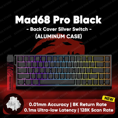 Madlions mad60he Mad60 Mad68 HE Mechanical Keyboard Magnetic Switch Mad60he Wired Game Keyboard Rapid Trigger Rgb Keyboard