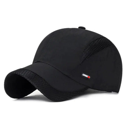 Waterproof Cotton Quick Dry Baseball Cap Snapback Hats Mesh Sun Hat