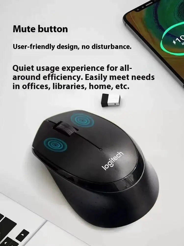 Logitech M330 Professional Office Mouse is compact, quiet, convenient to carry, comfortable to touch, and specifically designed1