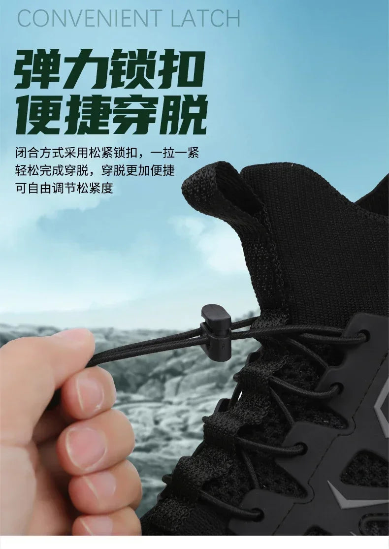 Unisex Breathable Quick Drying Fishing Water Sport Shoes Summer Upstream Barefoot Aqua Boots Outdoor Non-Slip Women Beach Shoes