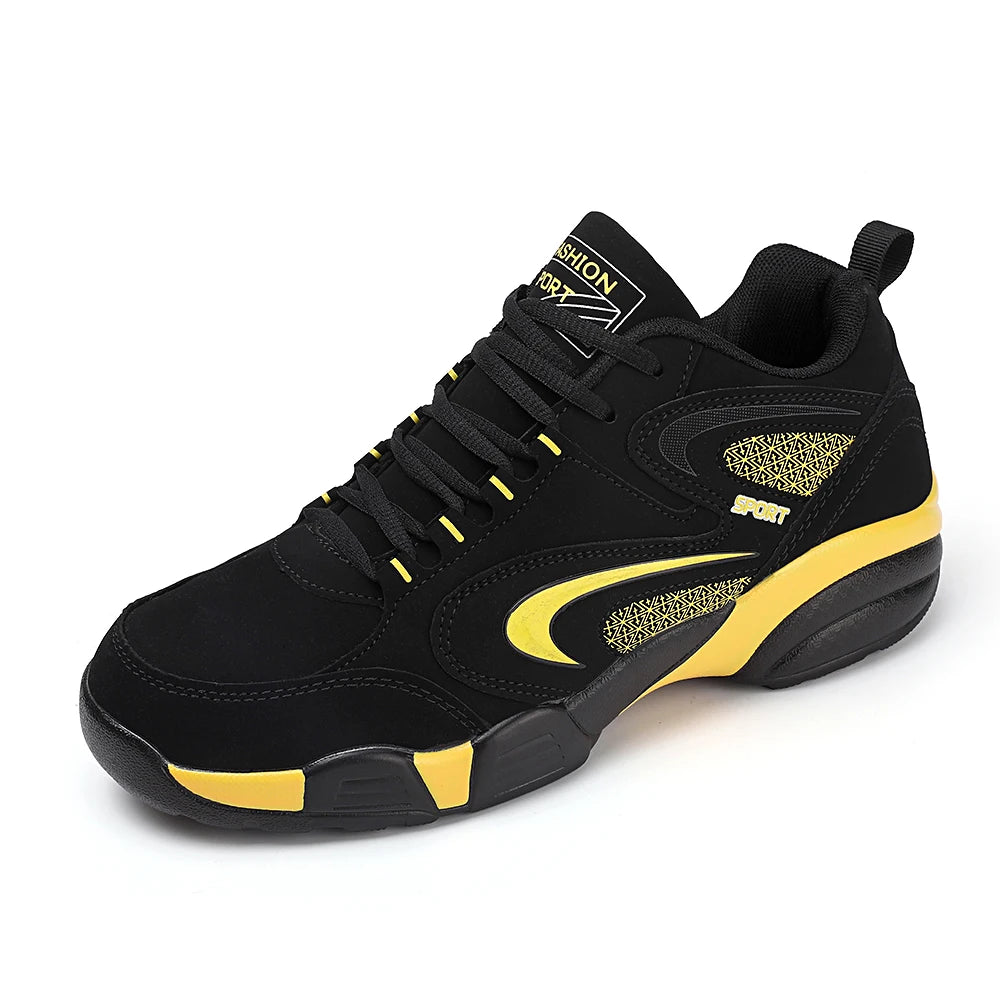 Zapatillas deportivas modernas de talla grande para hombre con bloques de color, cómodas, antideslizantes, con cordones, casuales y resistentes para actividades al aire libre masculinas