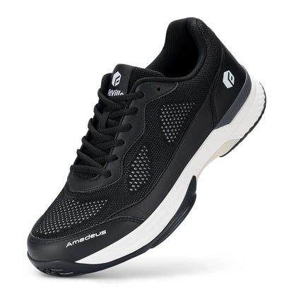 Zapatillas de tenis FitVille para hombre, versión ancha 2E, calzado deportivo profesional de entrenamiento, transpirable y antideslizante, para deportes de raqueta, con soporte para el arco plantar