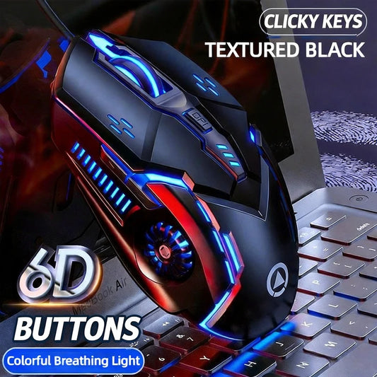 Original G5 Wired Mouse BackLight High Sensitivity 6 Keys Macro Programming Gaming Mechanical Mouse For Game Computer Tablet PC