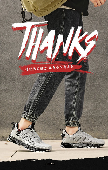Men's Fashion Sneakers Breathable Comfortable Lightweight Walking Shoes Casual Sports Running Tennis Gym Training Shoes for Men