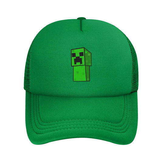 Unisex Creepers mob sticker Trucker Cap Mesh Baseball Cap Snapback Caps Hats Sun Hats Breathable Golf Hats Summer