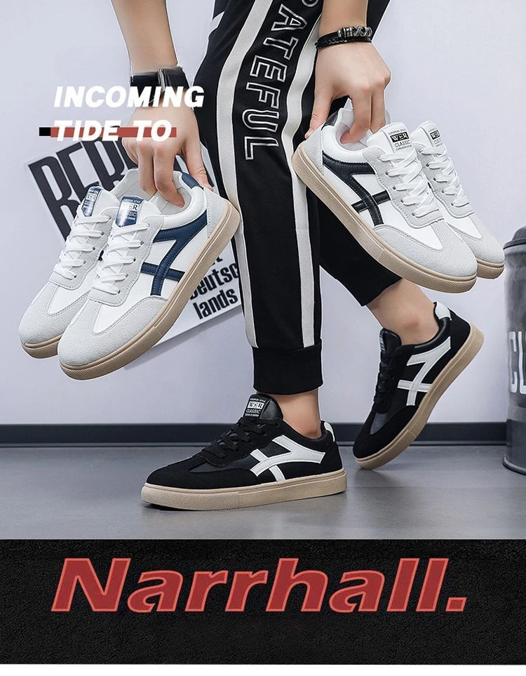 Men’s Casual Shoes New Fashion Lightweight Casual Outdoor Walking Sneakers Anti-Slip Flat Men’s Shoes