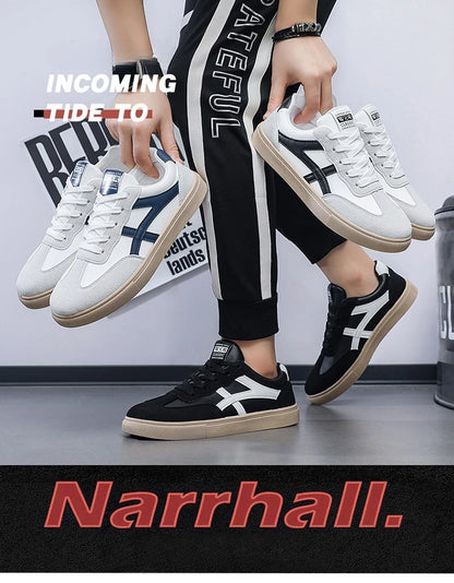 Men’s Casual Shoes New Fashion Lightweight Casual Outdoor Walking Sneakers Anti-Slip Flat Men’s Shoes