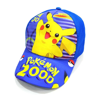 Kreslená baseballová čepice s motivem Pokémona Pikachu, nastavitelná, Pokemon Cosplay, Hip Hop, pro děti, dívky i chlapce, anime postavičky, hračky, dárky pro děti
