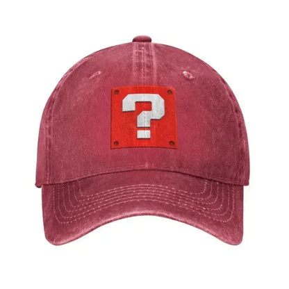 Op maat gemaakte, modieuze Cartoom-game-vraagblok-baseballpet voor dames en heren, verstelbaar, unisex, katoen, ‘dad hat’, prestatiegerichte snapback-petten