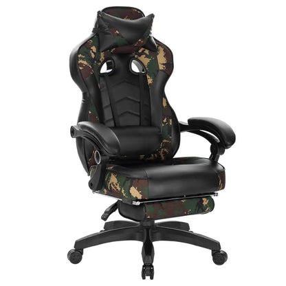 WOLTU Racing Gaming Chair Swivel Desk Office Computer Chair Sports Seat with Headrest Lumbar Cushion Footrest Gamer Chair