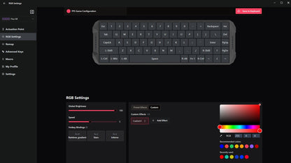 DarkBeacon Flux 68 HE Magnetic Switch Hot Swappable Mechanical Gaming Keyboard, USB-C Wired RGB 65% Layout