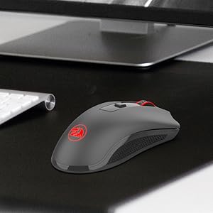 Redragon M652 Optical 2.4G Wireless Mouse with USB Receiver, Portable Gaming & Office Mice, 5 Adjustable DPI Levels